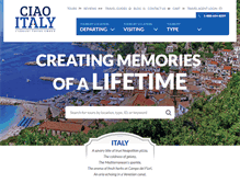 Tablet Screenshot of ciaoitalytours.com